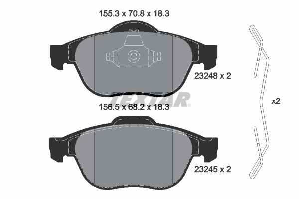 Brake Pad Set, disc brake Q+ 2324802