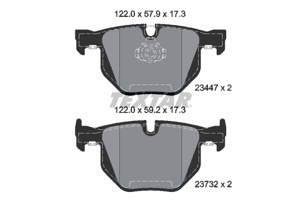 Brake Pad Set, disc brake Q+ 2344704