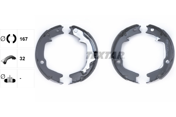 Brake Shoe Set, parking brake 91075400