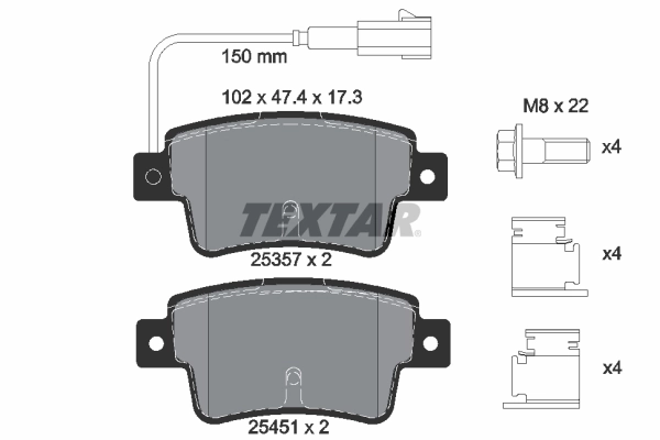Brake Pad Set, disc brake Q+ 2535701