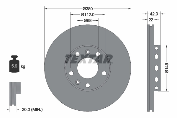 Brake Disc PRO 92152203