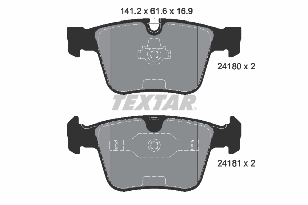 Brake Pad Set, disc brake Q+ 2418001