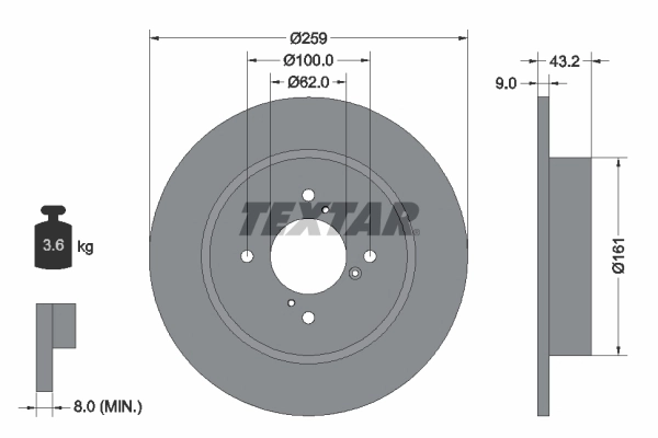 Brake Disc PRO 92231403