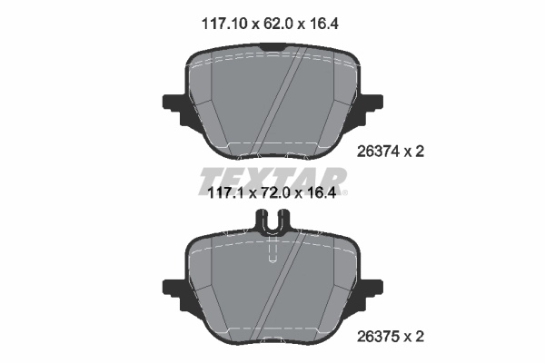 Brake Pad Set, disc brake Q+ 2637401