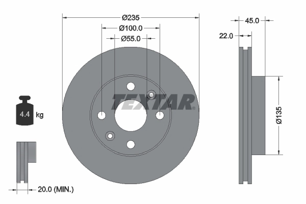 Brake Disc 92134200