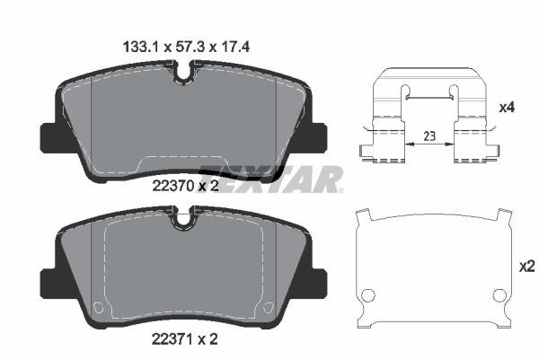 Brake Pad Set, disc brake Q+ 2237001