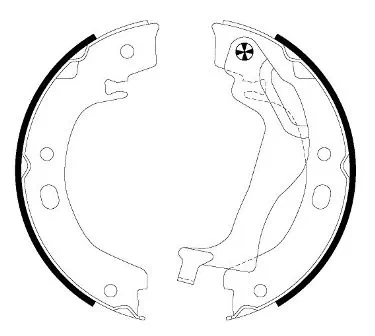 Brake Shoe Set, parking brake 91066500