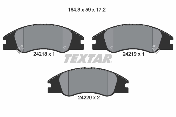 Brake Pad Set, disc brake 2421801