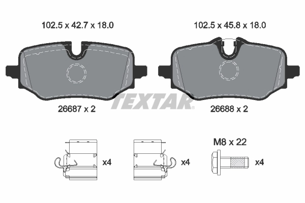 Brake Pad Set, disc brake Q+ 2668701
