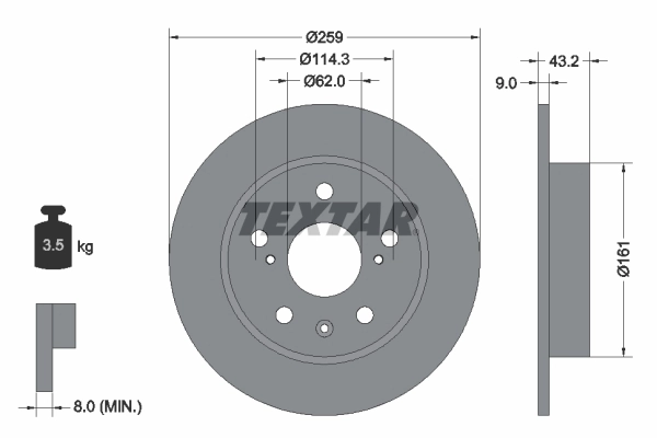 Brake Disc PRO 92268403