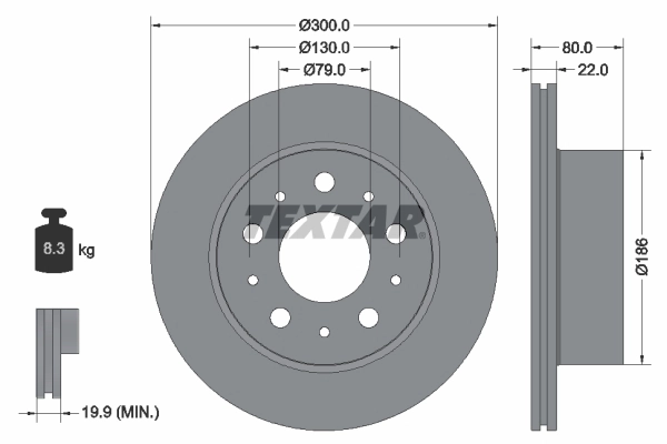Brake Disc PRO 92284303