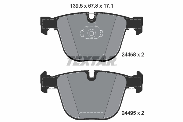 Brake Pad Set, disc brake Q+ 2445801