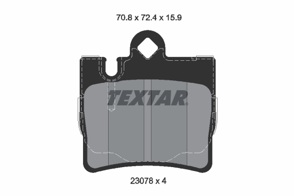 Brake Pad Set, disc brake Q+ 2307801