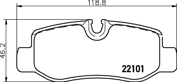 Brake Pad Set, disc brake Q+ 2210101