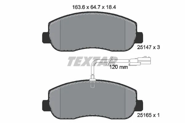 Brake Pad Set, disc brake Q+ 2514701