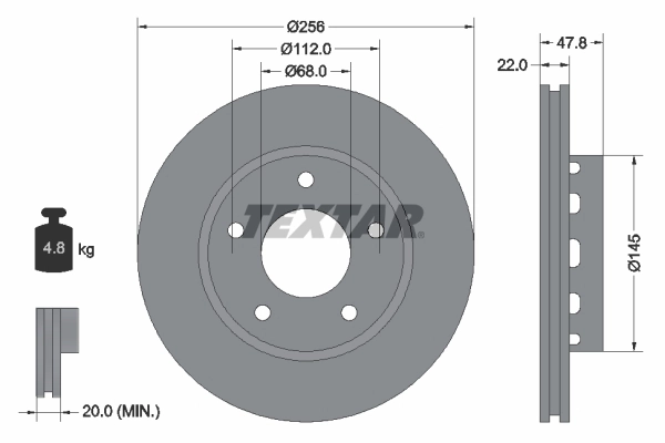 Brake Disc PRO+ 92174205