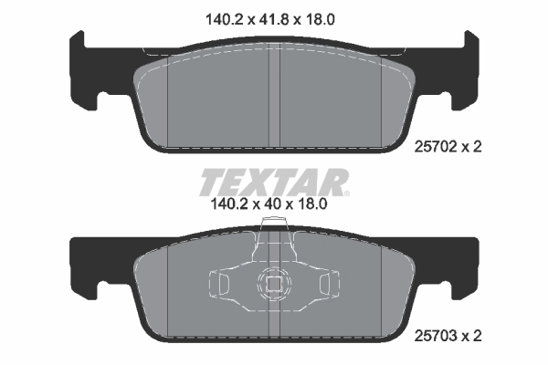 Brake Pad Set, disc brake Q+ 2570201