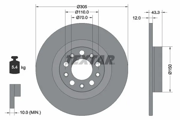 Brake Disc PRO 92351003
