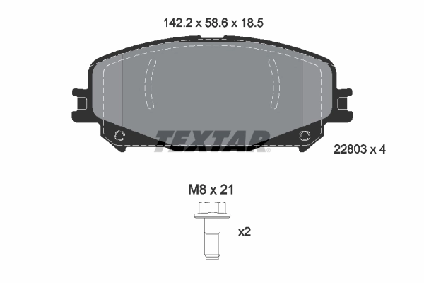 Brake Pad Set, disc brake Q+ 2280301