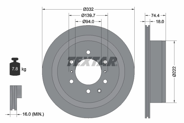Brake Disc PRO 92167303