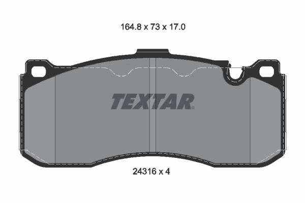 Brake Pad Set, disc brake Q+ 2431601