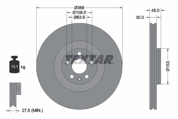 Brake Disc PRO+ 92308905
