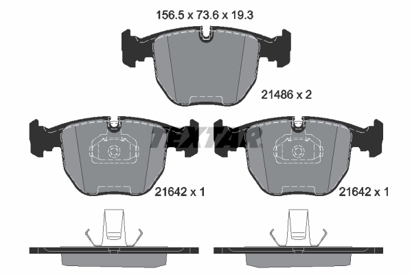 Brake Pad Set, disc brake Q+ 2148602