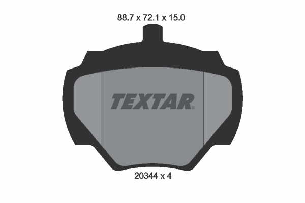 Brake Pad Set, disc brake 2034402