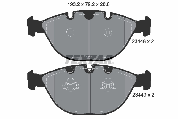 Brake Pad Set, disc brake Q+ 2344801