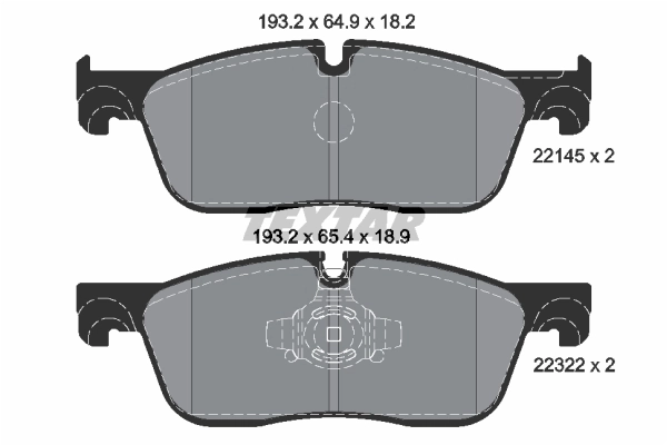 Brake Pad Set, disc brake Q+ 2214501