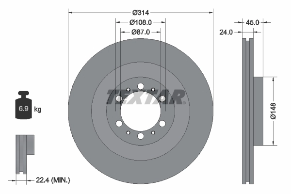 Brake Disc PRO 92144803
