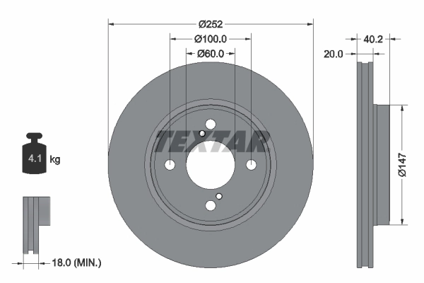 Brake Disc PRO 92303703