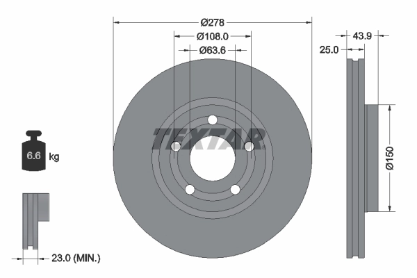 Brake Disc PRO 92327503
