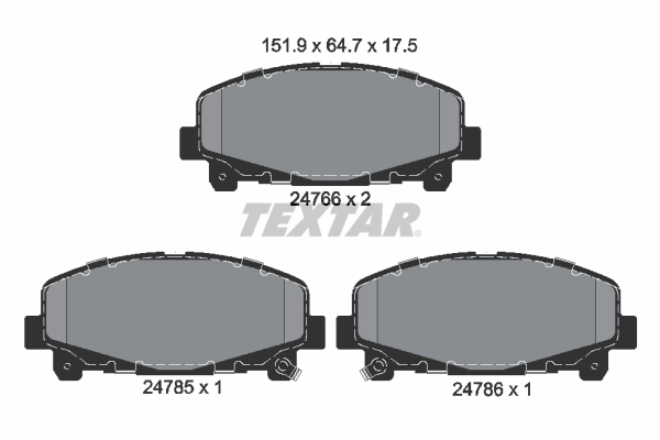 Brake Pad Set, disc brake Q+ 2476601