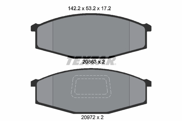 Brake Pad Set, disc brake 2086302