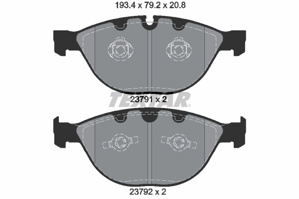 Brake Pad Set, disc brake Q+ 2379101