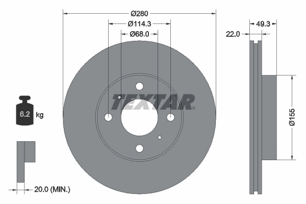 Brake Disc 92109300