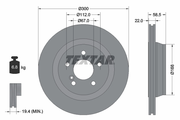 Brake Disc PRO 92099503