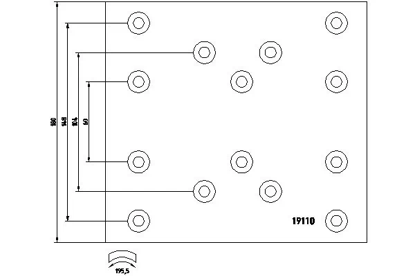 Brake Lining Kit, drum brake 1910902
