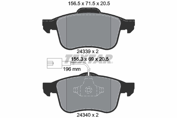 Brake Pad Set, disc brake Q+ 2433901