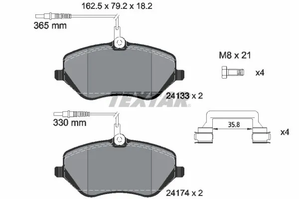 Brake Pad Set, disc brake Q+ 2413301