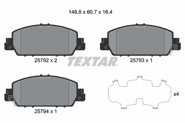 Brake Pad Set, disc brake 2579201