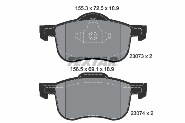 Brake Pad Set, disc brake Q+ 2307303