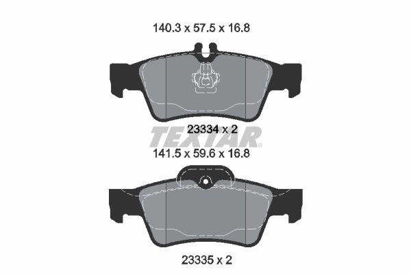 Brake Pad Set, disc brake Q+ 2333403