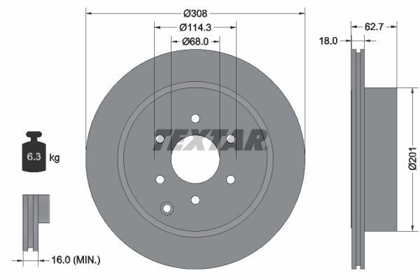Brake Disc PRO 92181603