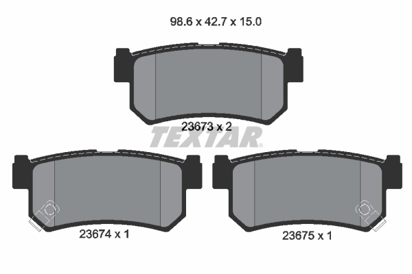Brake Pad Set, disc brake 2367301