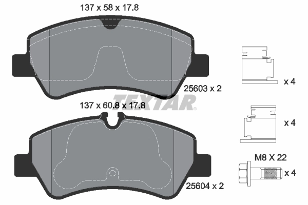 Brake Pad Set, disc brake Q+ 2560301