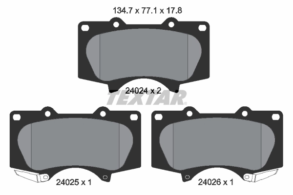 Brake Pad Set, disc brake 2402401