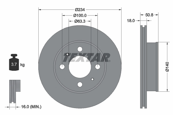 Brake Disc PRO 92146803