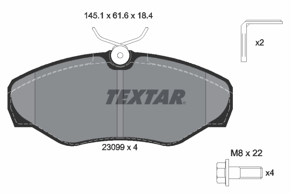 Brake Pad Set, disc brake Q+ 2309902